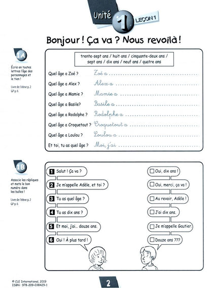 Colette Samson: Alex et Zoé + 2. A1.2. Cahier d'activités