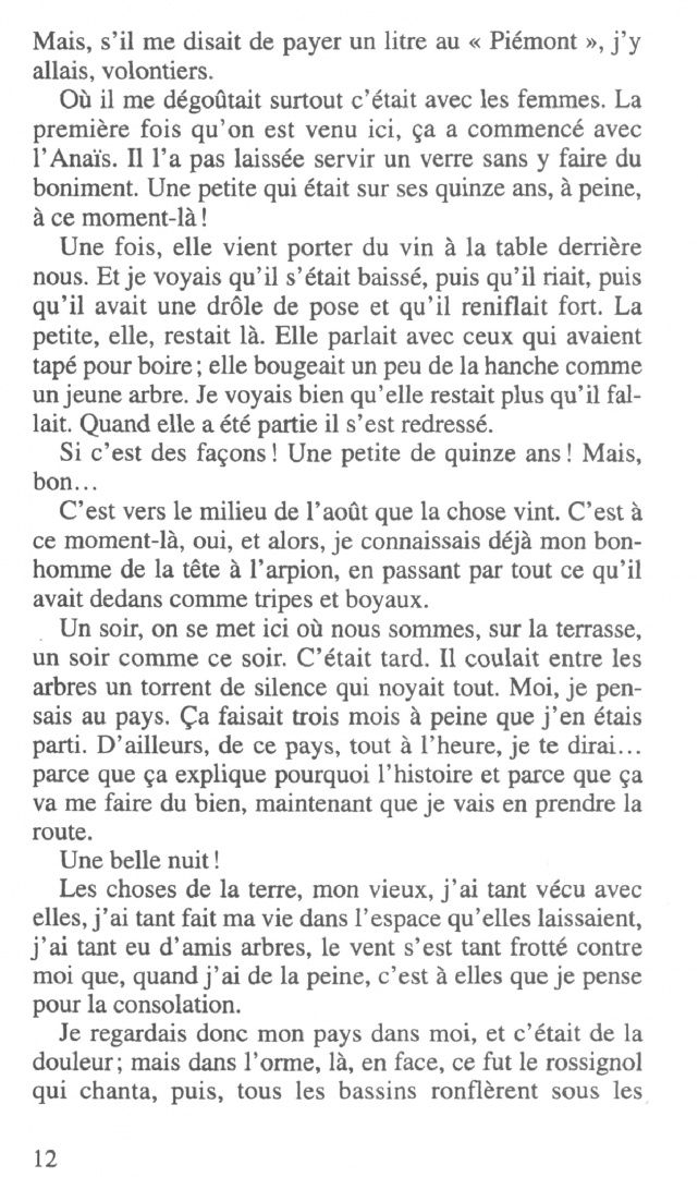 Jean Giono: Un de Baumugnes