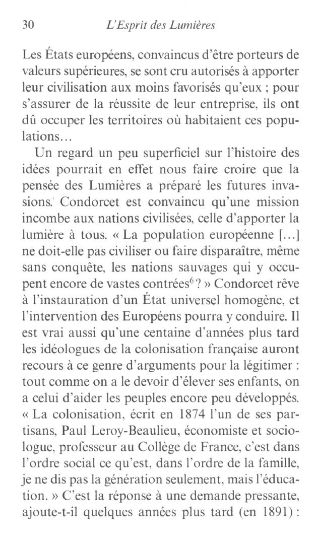 Tzvetan Todorov: L'Esprit des Lumieres