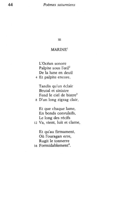 Paul Verlaine: Poemes saturniens