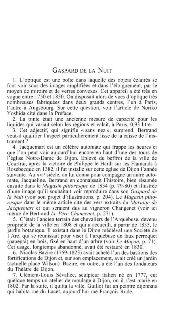 Aloysius Bertrand: Gaspard de la Nuit
