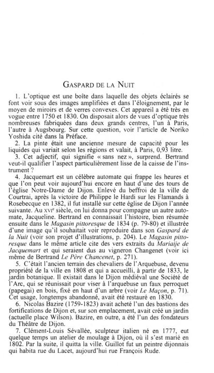 Aloysius Bertrand: Gaspard de la Nuit