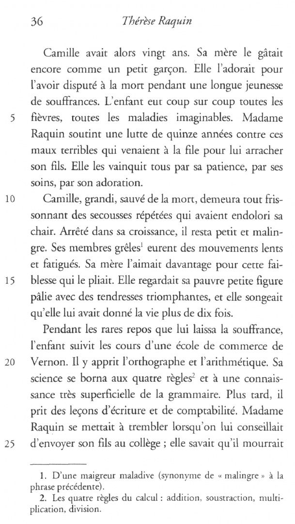 Emile Zola: Thérèse Raquin. Edition pédagogique