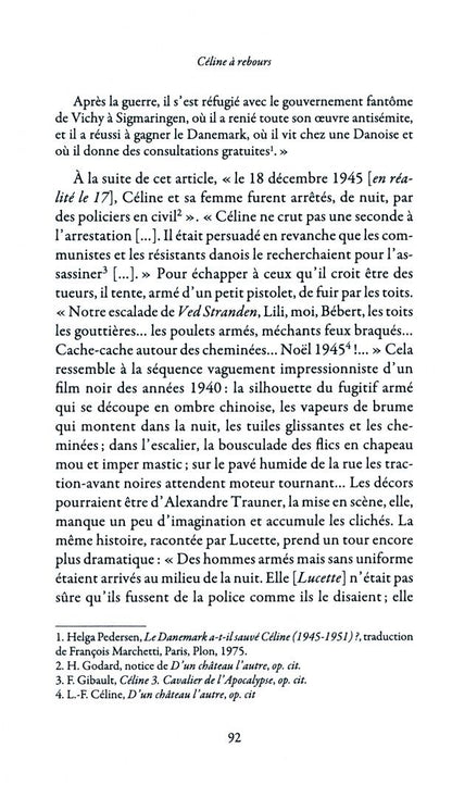 Emile Brami: Celine a rebours