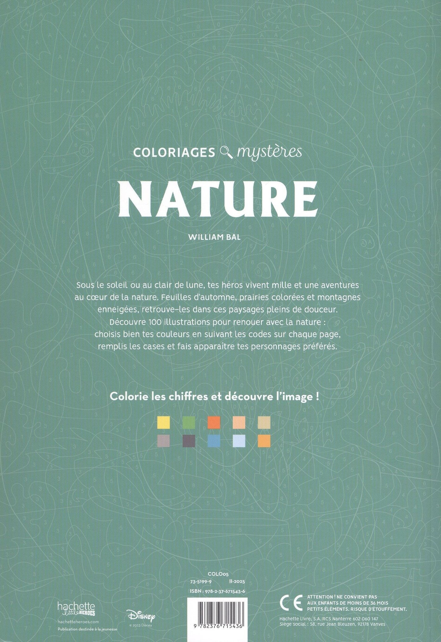 Coloriages mysteres Disney NATURE