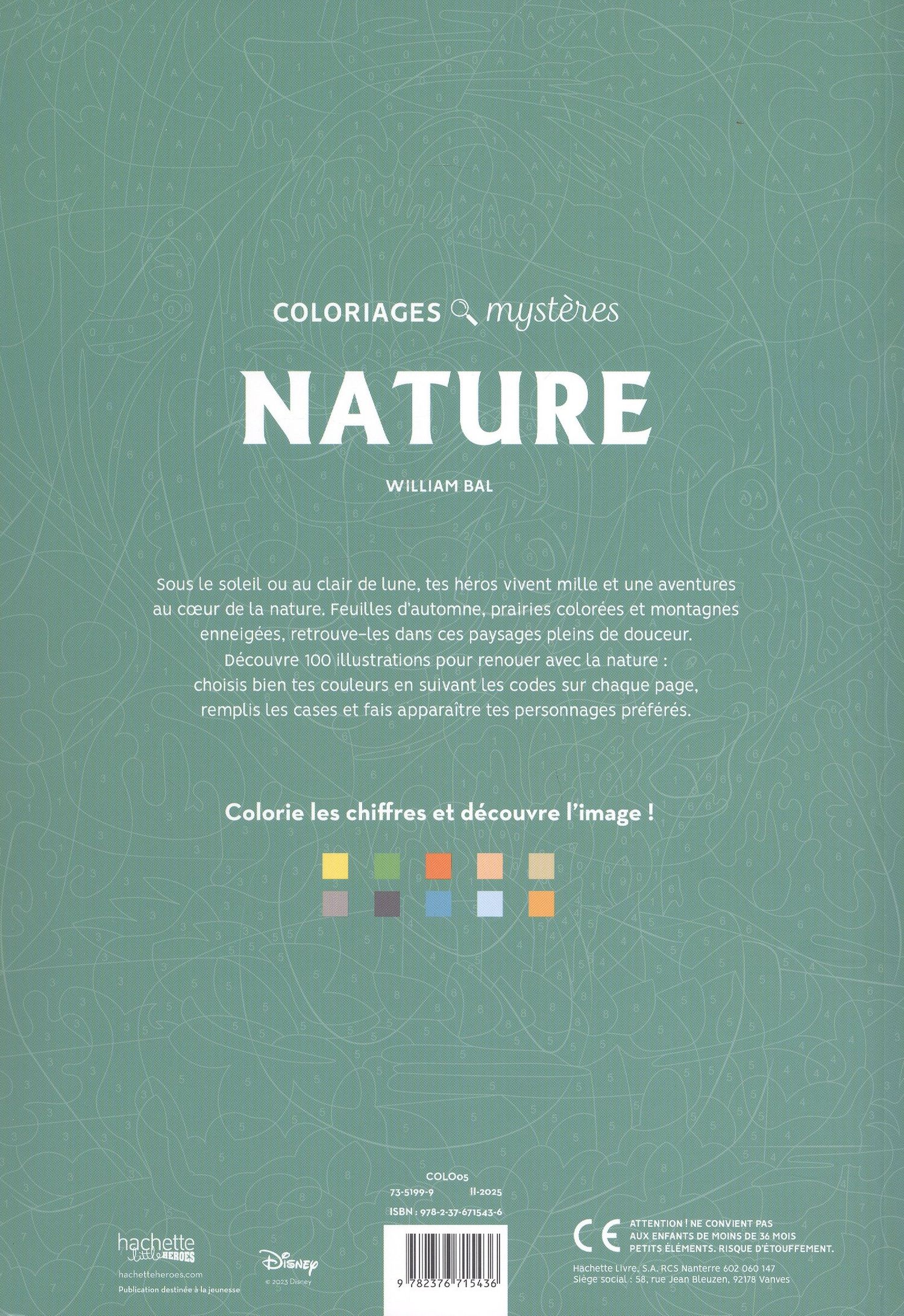 Coloriages mysteres Disney NATURE