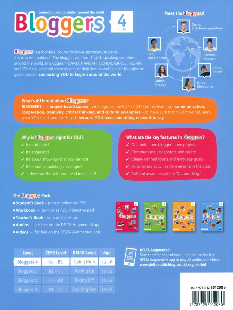 Laura Broadbent: Bloggers 4. A2-B1. Student's Book with digital extras