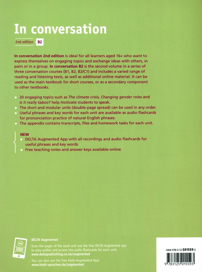 Jenny Richardson-Schlotter: In conversation. B2. 2nd edition. Conversation course. Student’s Book with audios