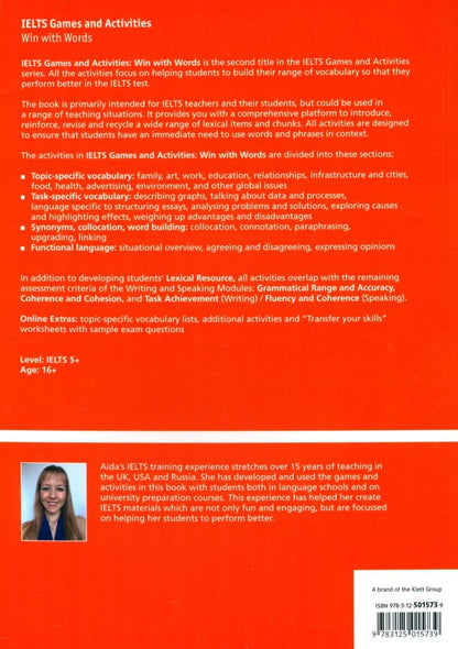 Aida Sahutoglu: Win with Words. Focus and fun for the IELTS classroom. Book with photocopiable activities