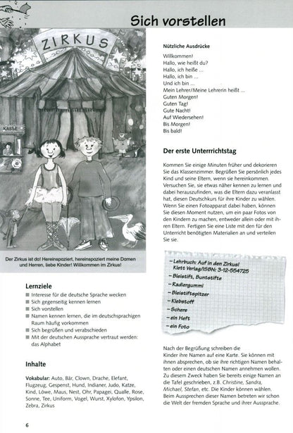 Begona Beutelspacher: Auf in den Zirkus! Lehrerband