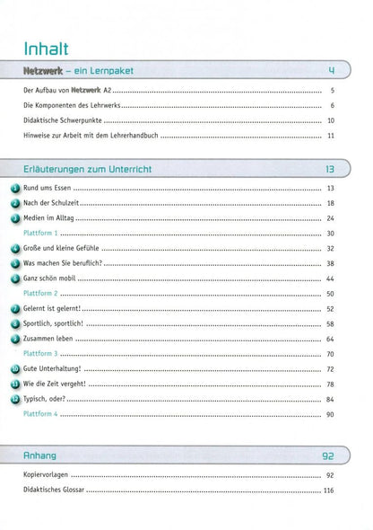 Katja Wirth: Netzwerk. A2. Lehrerhandbuch
