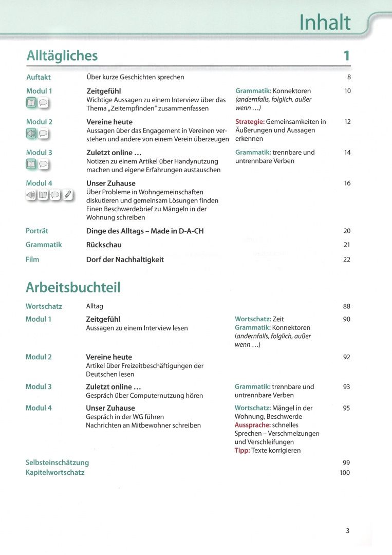 Tanja Sieber: Aspekte neu. C1. Lehr- und Arbeitsbuch. Teil 1. Mittelstufe Deutsch (+CD)