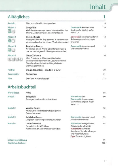 Tanja Sieber: Aspekte neu. C1. Lehr- und Arbeitsbuch. Teil 1. Mittelstufe Deutsch (+CD)