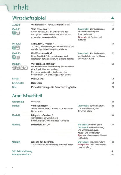 Tanja Sieber: Aspekte neu. C1. Lehr- und Arbeitsbuch. Teil 1. Mittelstufe Deutsch (+CD)