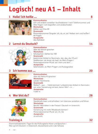Sarah Fleer: Logisch! Neu. A1. Kursbuch mit Audios