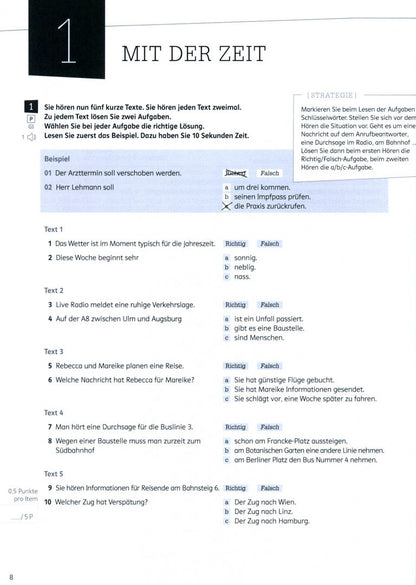 Sarah Fleer: Kontext. B1+. Testheft mit Audios. Deutsch als Fremdsprache