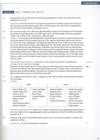 Birgitta Frohlich: Kontext. B1+ express. Unterrichtshandbuch. Deutsch als Fremdsprache