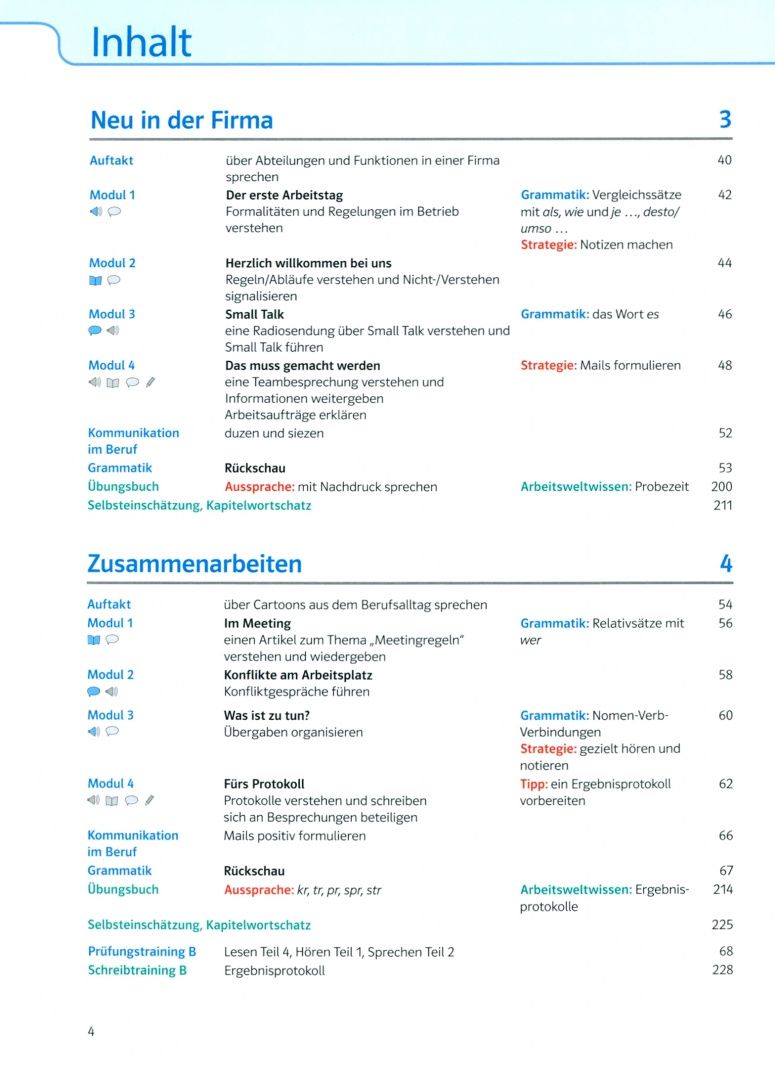 Helen Schmitz: Aspekte Beruf B2. Deutsch für Berufssprachkurse. Kurs- und Übungsbuch mit Audios