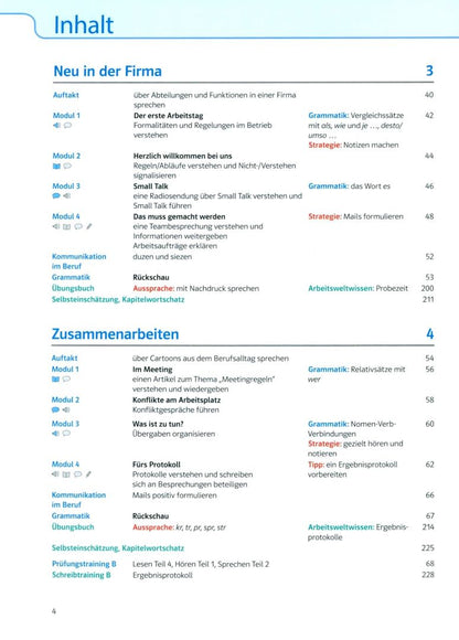 Helen Schmitz: Aspekte Beruf B2. Deutsch für Berufssprachkurse. Kurs- und Übungsbuch mit Audios