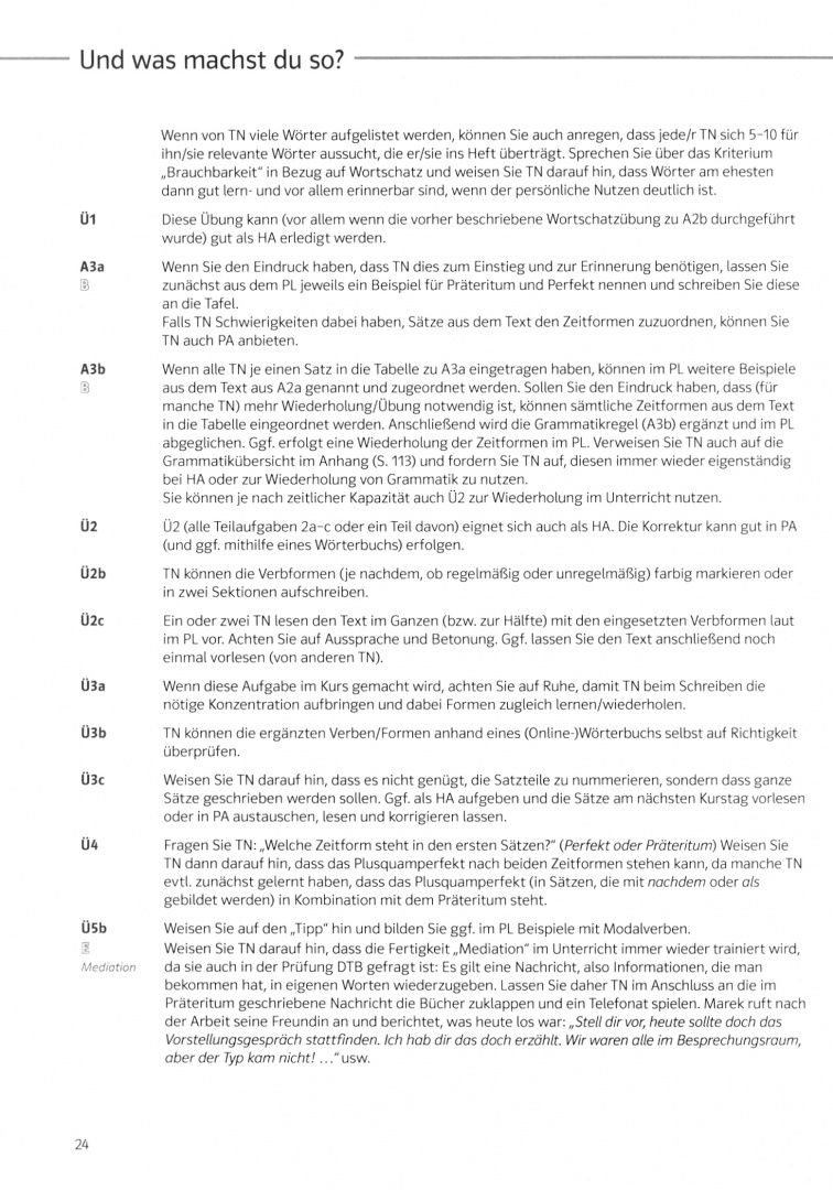 Stephanie Mock-Haugwitz: Aspekte Beruf B1/B2 Brückenelement und B2. Deutsch für Berufssprachkurse. Unterrichtshandbuch