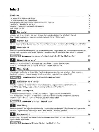 Anna Pilaski: Logo! A1. Deutsch für Jugendliche. Unterrichtshandbuch