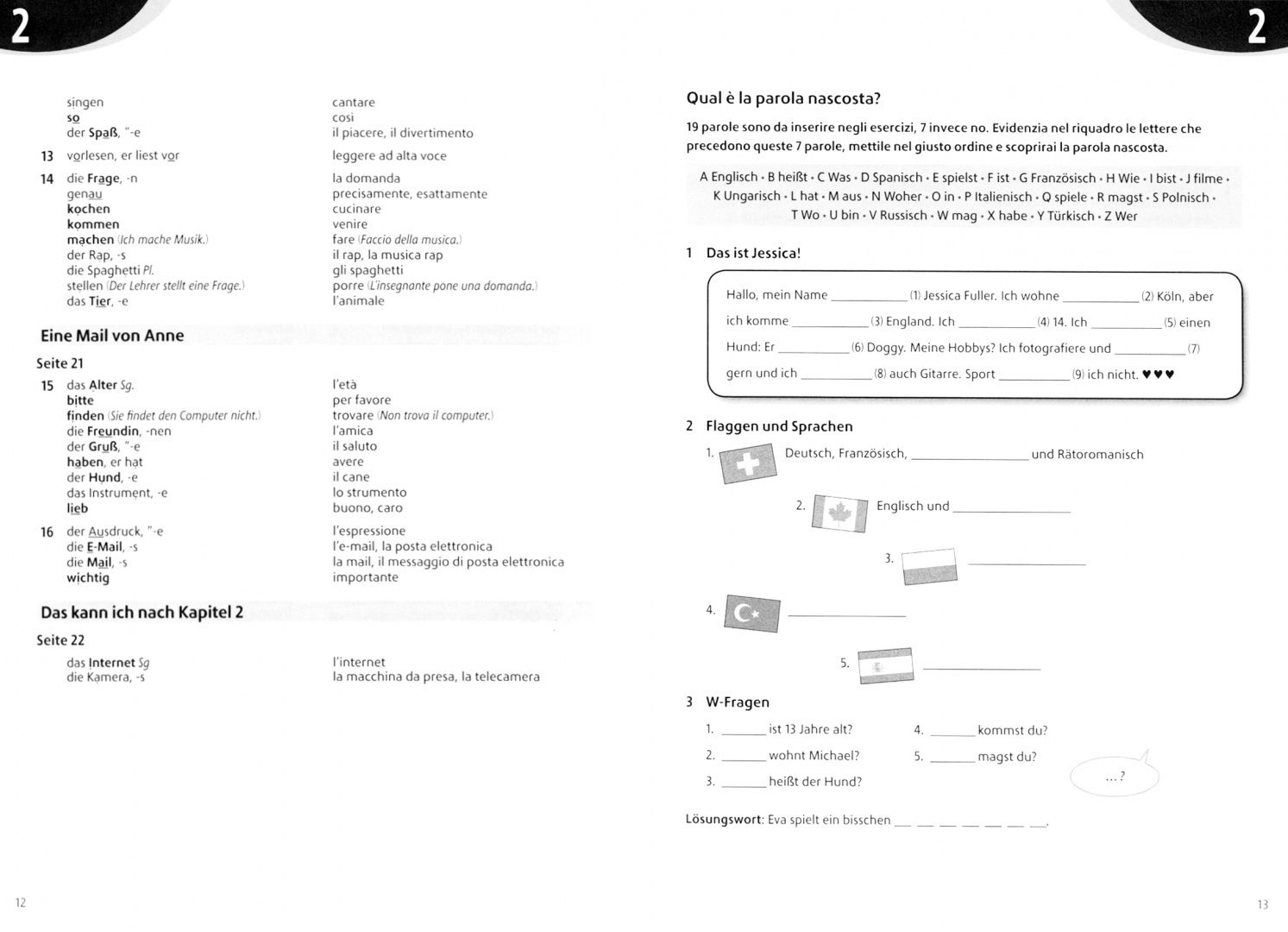 Geni@l klick. A1. Glossar Deutsch-Italienisch