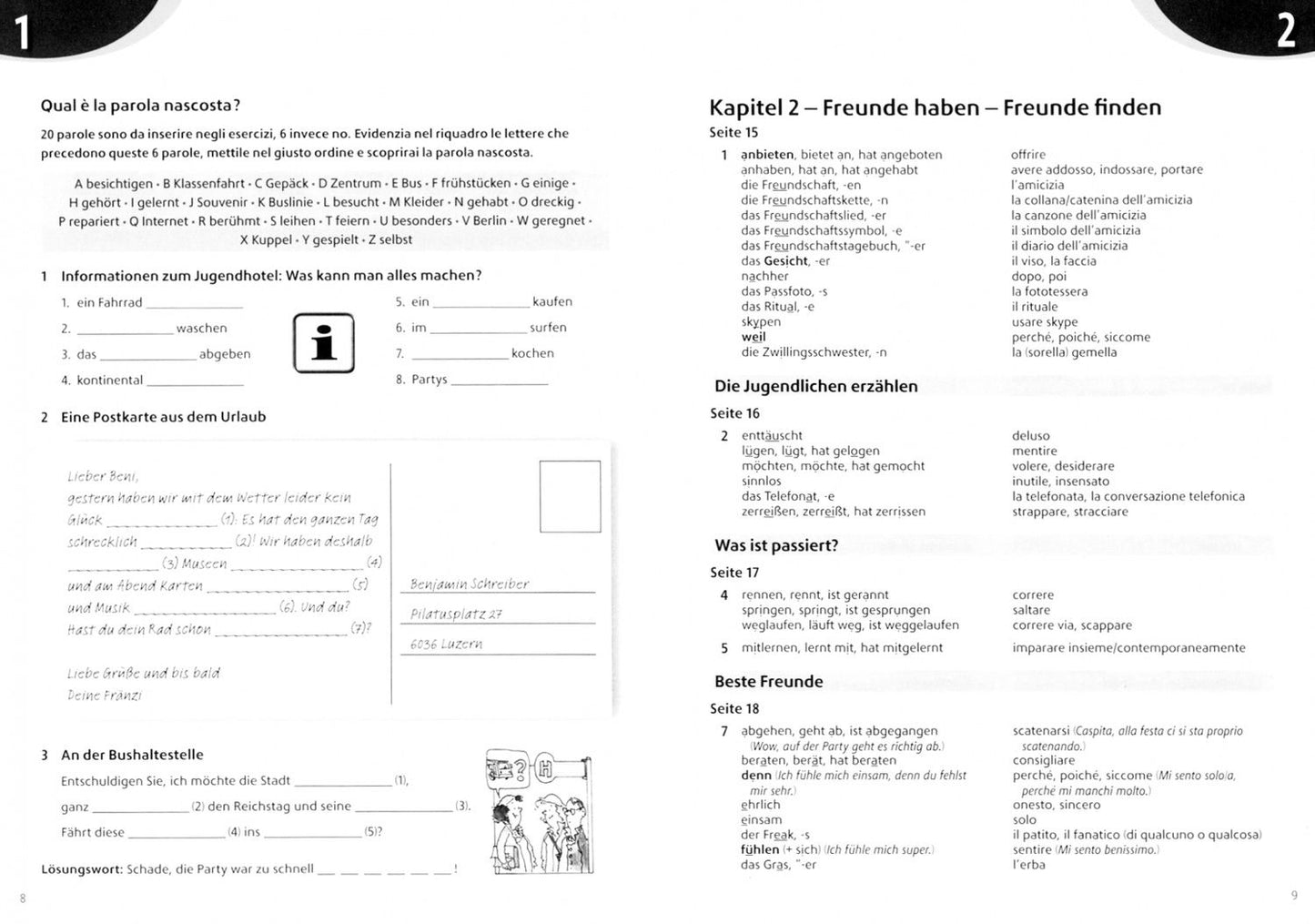Geni@l klick. A2. Glossar Deutsch-Italienisch