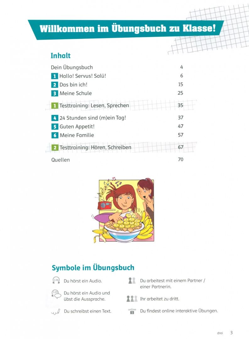 Tanja Sieber: Klasse! A1.1. Ubungsbuch mit Audios. Deutsch fur Jugendliche