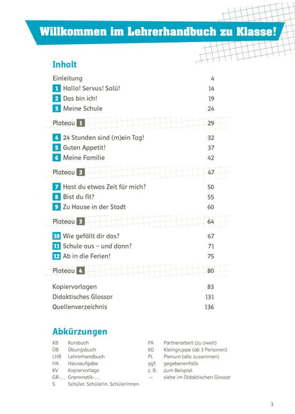Birgitta Frohlich: Klasse! A1. Lehrerhandbuch mit 4 Audio-CDs und Video-DVD