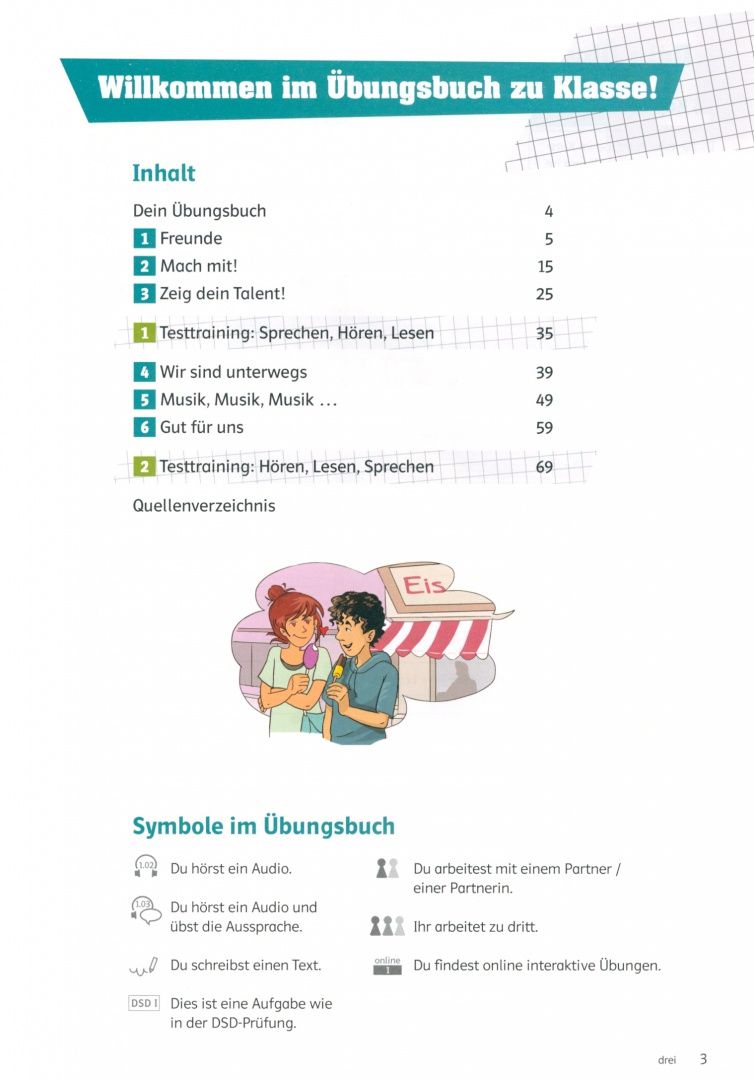 Tanja Sieber: Klasse! A2.1. Ubungsbuch mit Audios. Deutsch fur Jugendliche