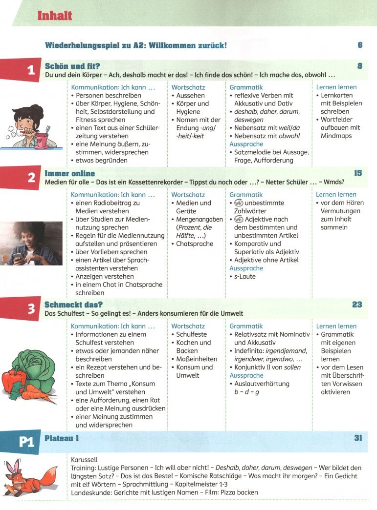 Tanja Sieber: Klasse! B1.1. Kursbuch mit Audios und Videos. Deutsch fur Jugendliche