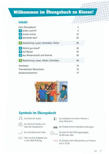 Tanja Sieber: Klasse! B1.1. Ubungsbuch mit Audios. Deutsch fur Jugendliche