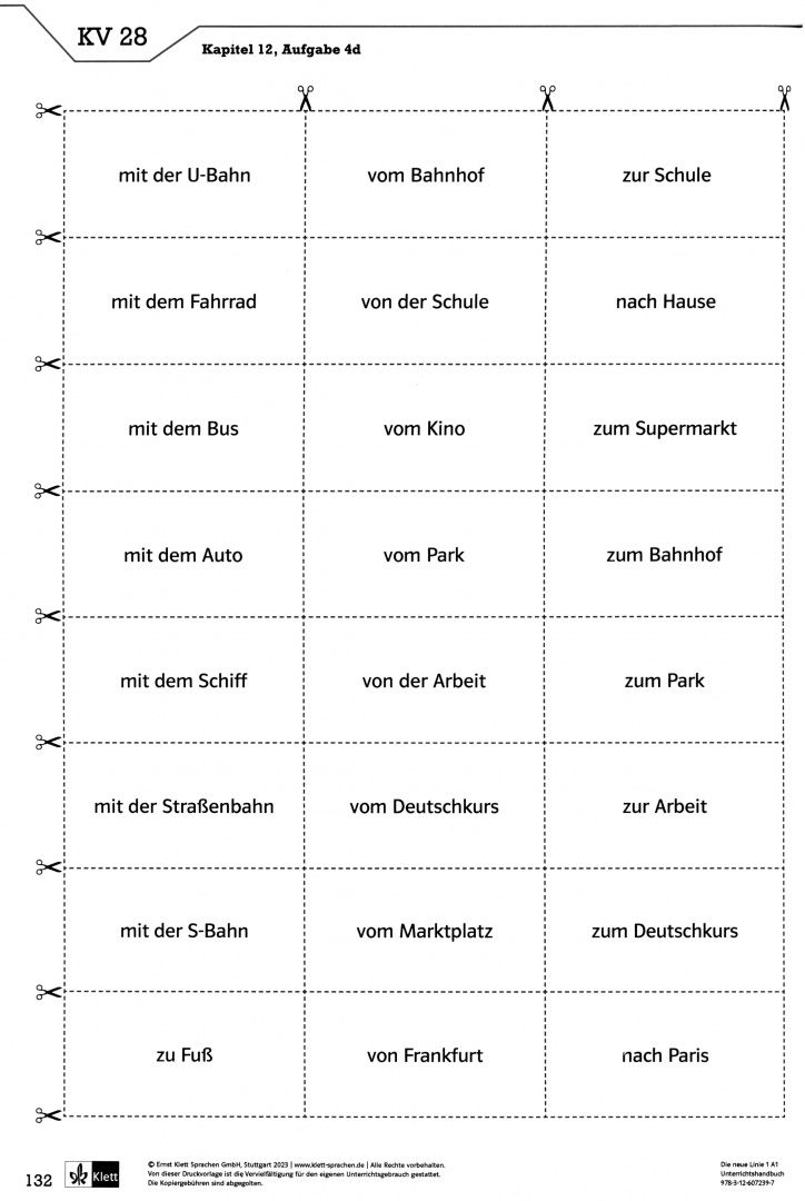 Katja Wirth: Die neue Linie 1 A1. Deutsch für Alltag und Beruf. Unterrichtshandbuch