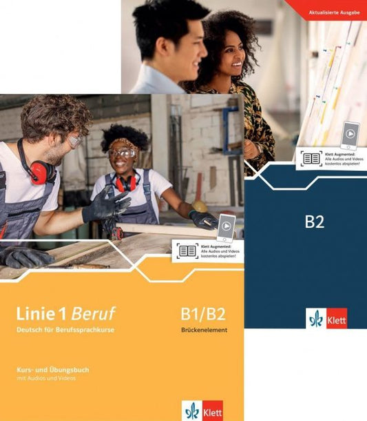 Lutz Rohrmann: Linie 1 Beruf B1/B2. Paket aus den Kurs- und Übungsbüchern Brückenelement B1/B2 und B2