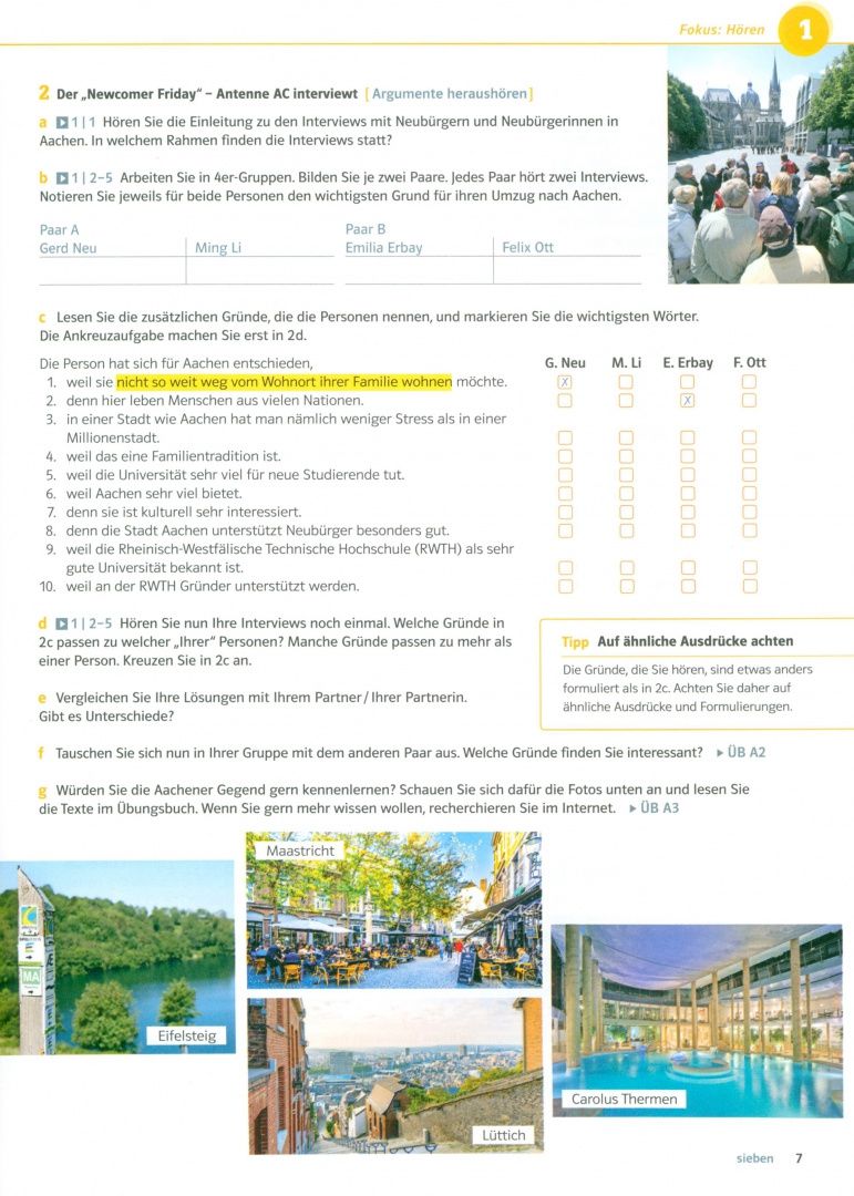 Friederike Jin: Kompass DaF. B1+. Kurs- und Übungsbuch mit Audios und Videos. Deutsch für Studium und Beruf