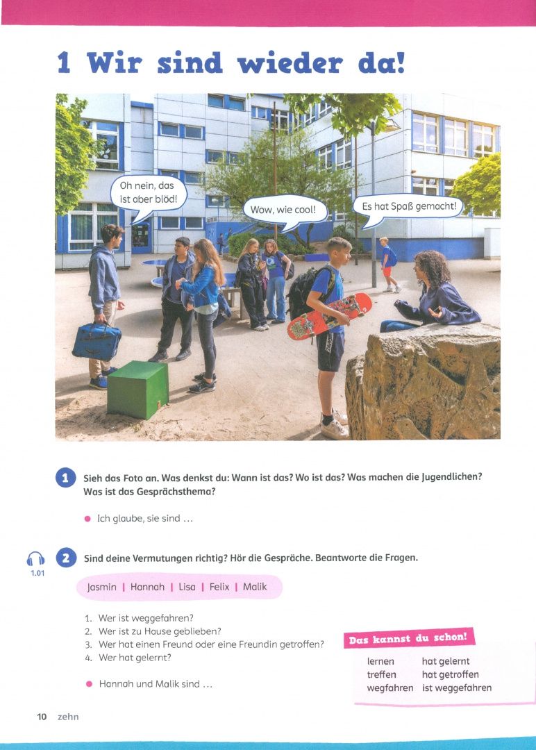 Wir alle B1.1. Deutsch für junge Lernende. Kurs- und Übungsbuch mit Audios und Videos