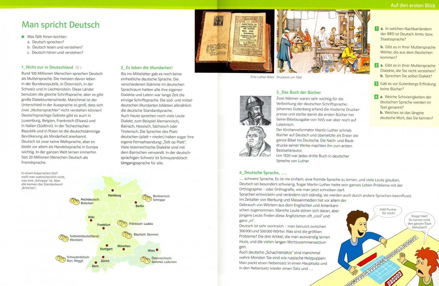 Uta Matecki: Dreimal Deutsch A2-B1 Lesebuch + CD