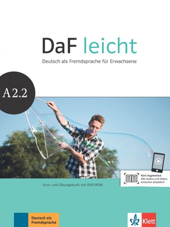 Angelika Lundquist-Mod: DaF leicht A2.2. Deutsch als Fremdsprache für Erwachsene. Kurs- und Übungsbuch (+DVD)