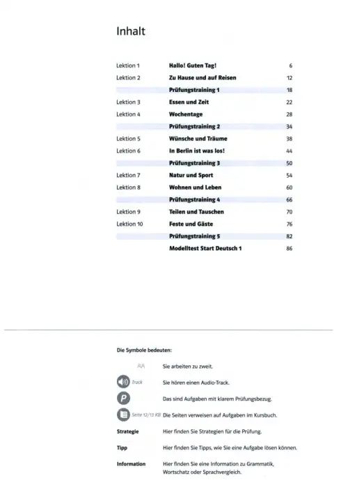 DaF leicht A1. Prüfungstrainer mit Audios