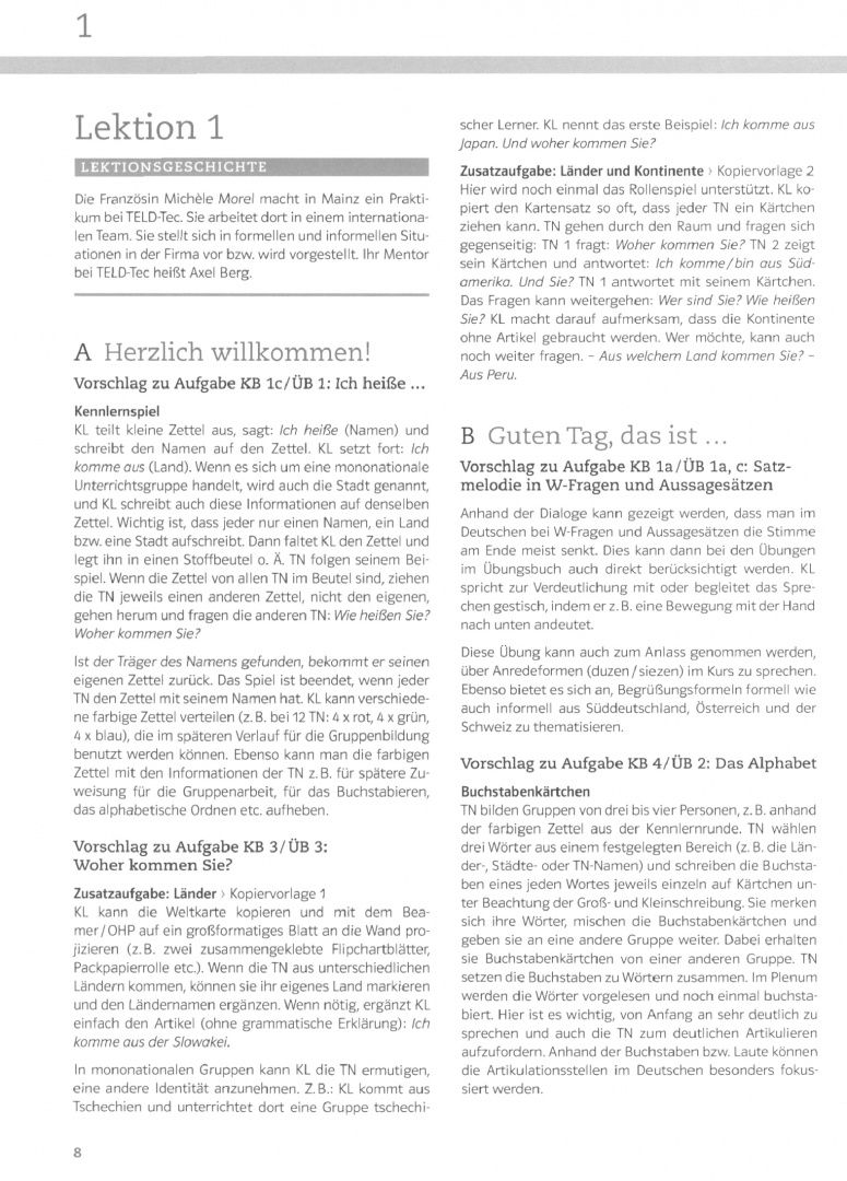 Radka Lemmen: DaF im Unternehmen A1. Lehrerhandbuch