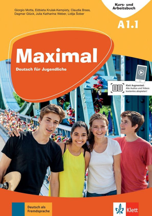 Dagmar Gluck: Maximal. A1.1. Deutsch für Jugendliche. Kurs- und Arbeitsbuch mit Audios und Videos