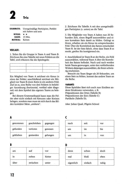 66 Grammatikspiele. Deutsch als Fremdsprache