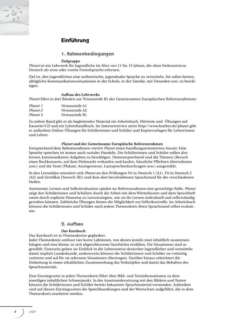 Gabriele Kopp: Planet 2. Lehrerhandbuch. A2. Deutsch für Jugendliche. Deutsch als Fremdsprache