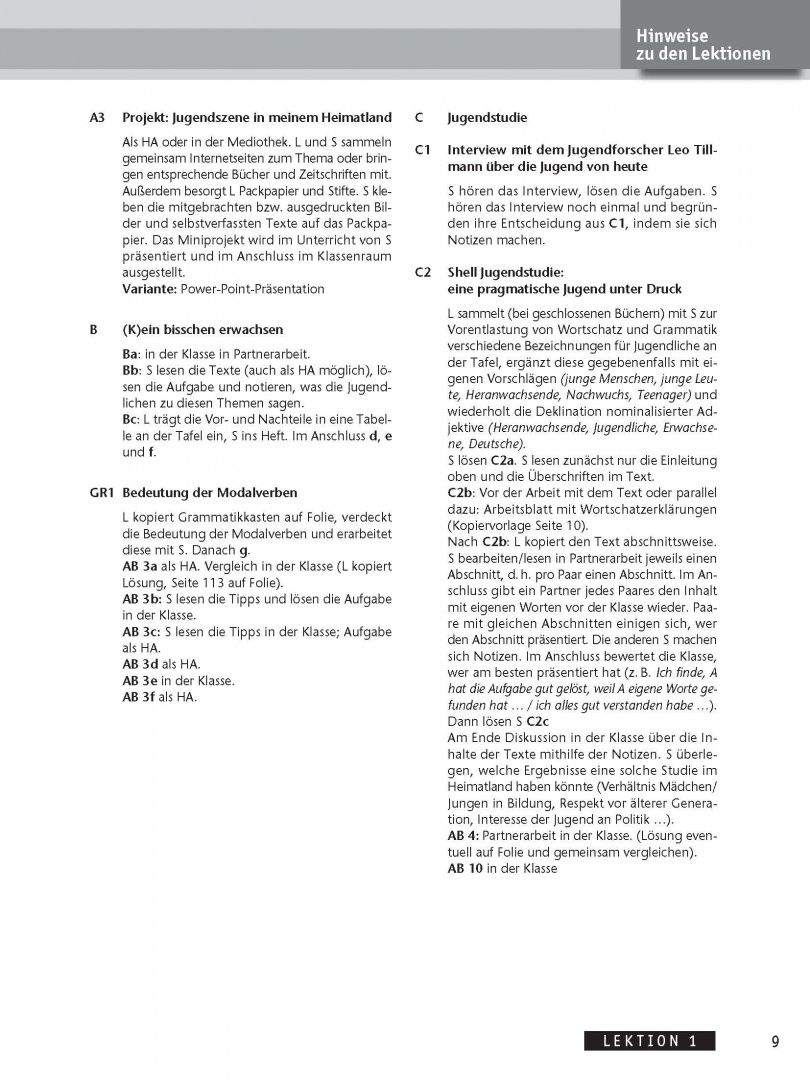 Uta Loumiotis: AusBlick 2. Lehrerhandbuch. Deutsch für Jugendliche und junge Erwachsene. Deutsch als Fremdsprache