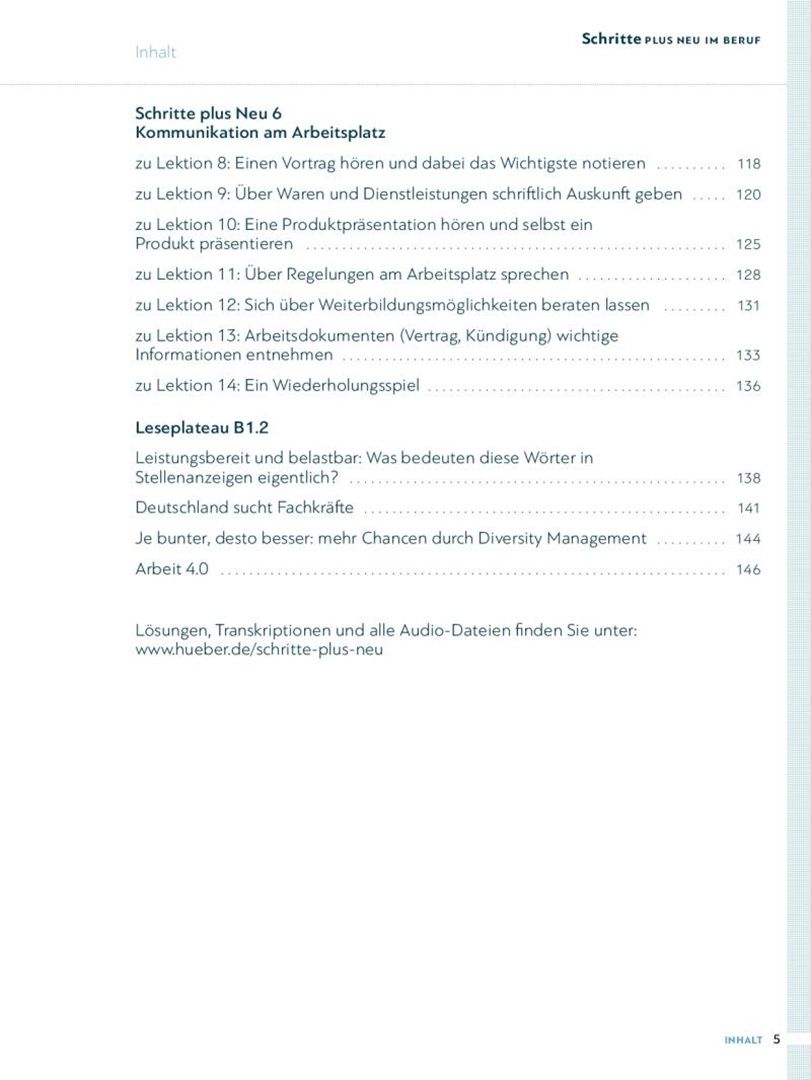Wolfgang Baum: Schritte plus Neu im Beruf 2–6. Kopiervorlagen. Deutsch als Zweitsprache
