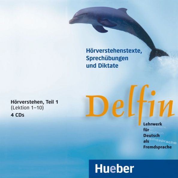 Jutta Muller: Delfin. 4 Audio-CDs, Hörverstehen, Teil 1 Lekt. 1–10. Lehrwerk für Deutsch als Fremdsprache. Deutsch