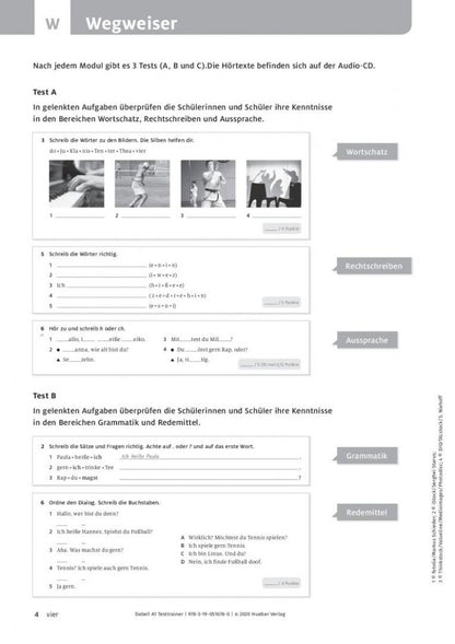 Gabriele Kopp: Dabei! A1. Testtrainer mit Audio-CD. Deutsch für Jugendliche. Deutsch als Fremdsprache
