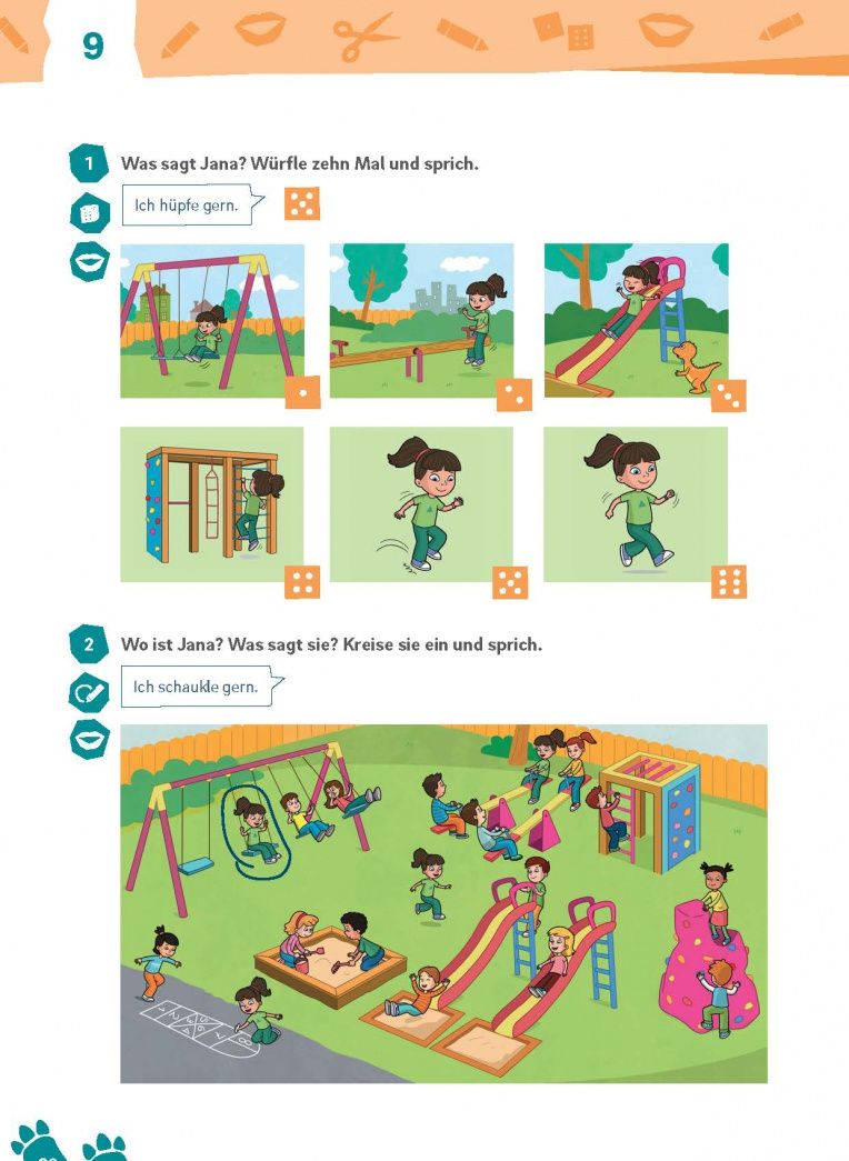 Manuela Georgiakaki: Jana und Dino 1. Arbeitsbuch. Deutsch fur Kinder