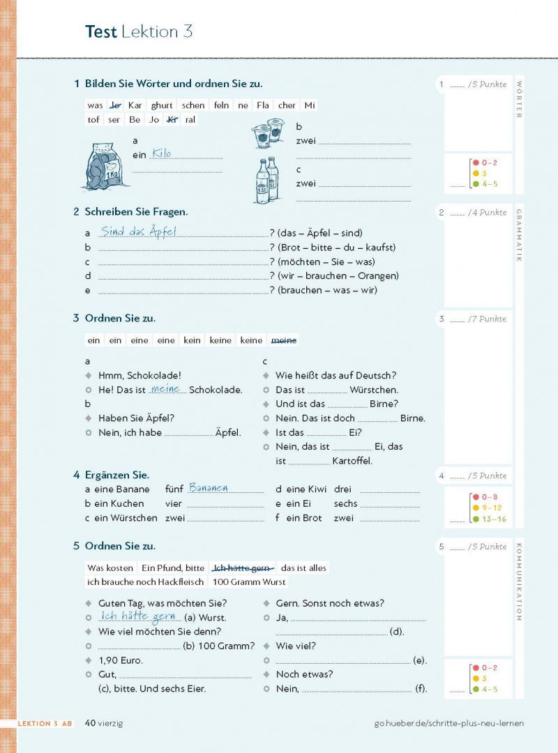 Angela Pude: Schritte plus Neu 1+2. Arbeitsbuch mit Audios online. Deutsch als Zweitsprache für Alltag und Beruf