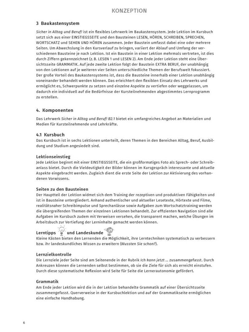 Susanne Wagner: Sicher in Alltag und Beruf! B2.1. Lehrerhandbuch. Deutsch als Zweitsprache
